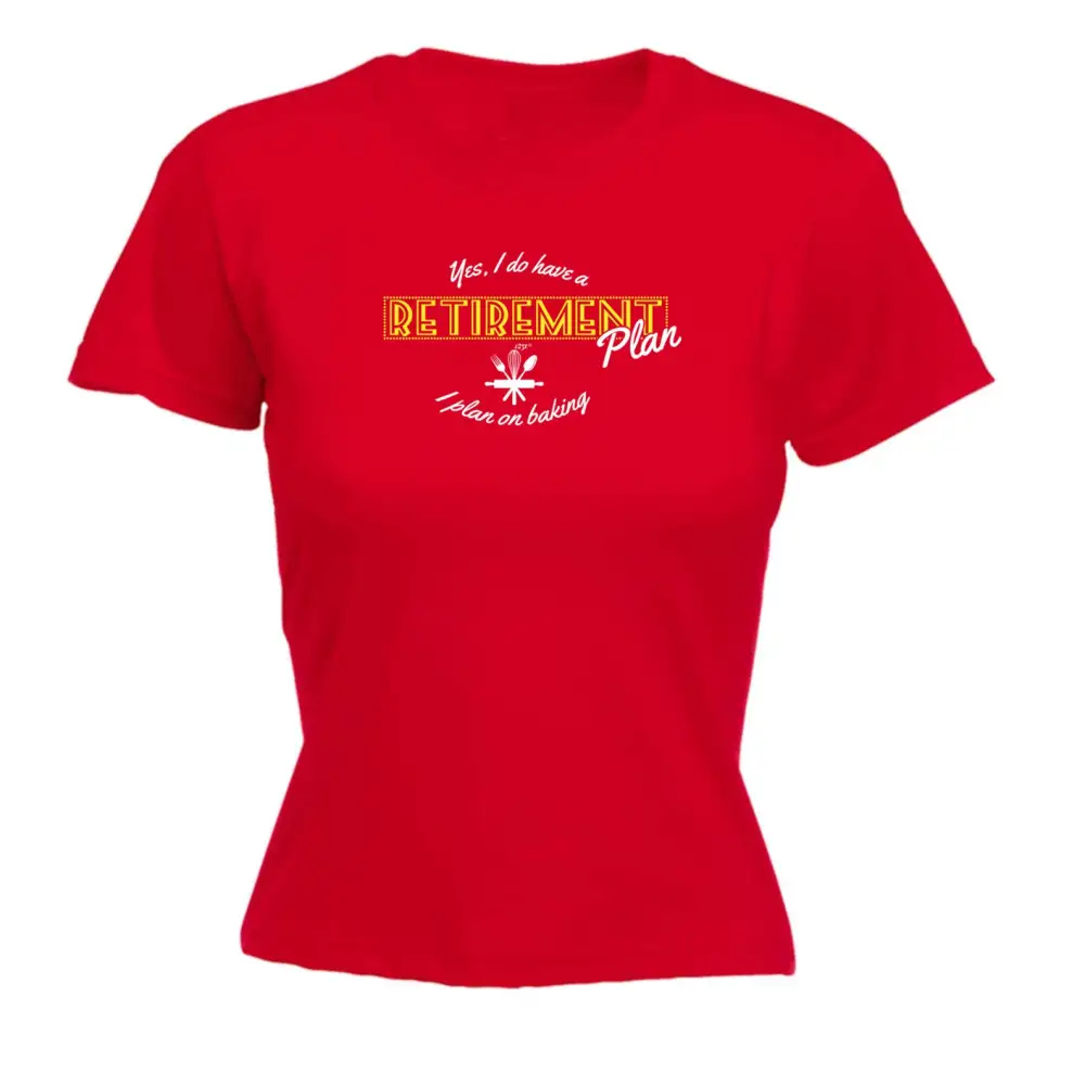 Baking Plan Graphic Fitted Tee