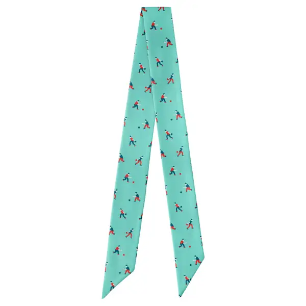 Bowling Design Hair Scarf