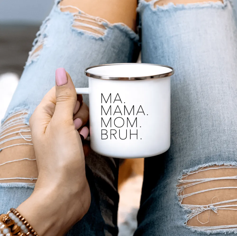 Mom Life Enamel Coffee Mug