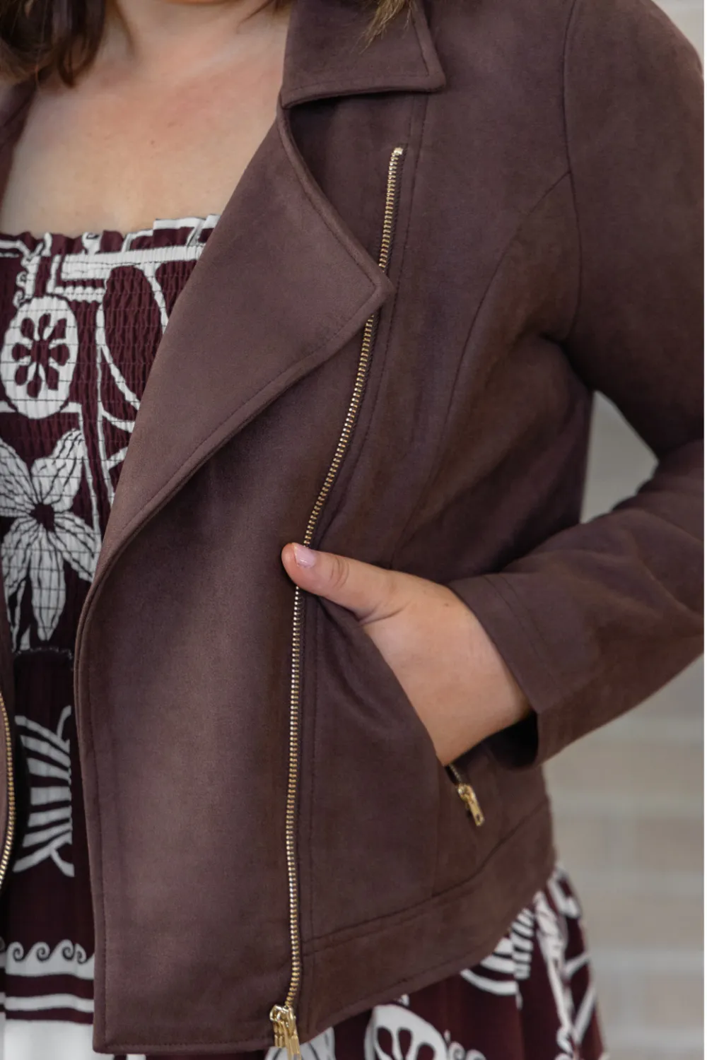 Structured Moto Zip Jacket