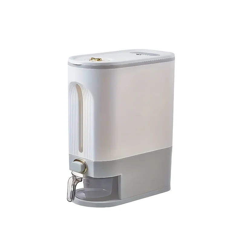 Automatic Rice Dispenser with Measuring Function, Kitchen Tool for Rice Storage and Dispensing