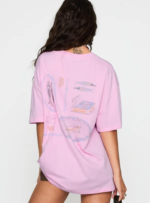 Sardines Please Oversized Graphic Tee