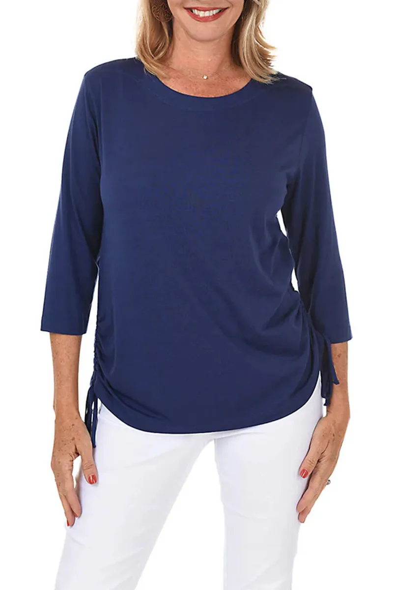 Classic Side Shirred Blouse
