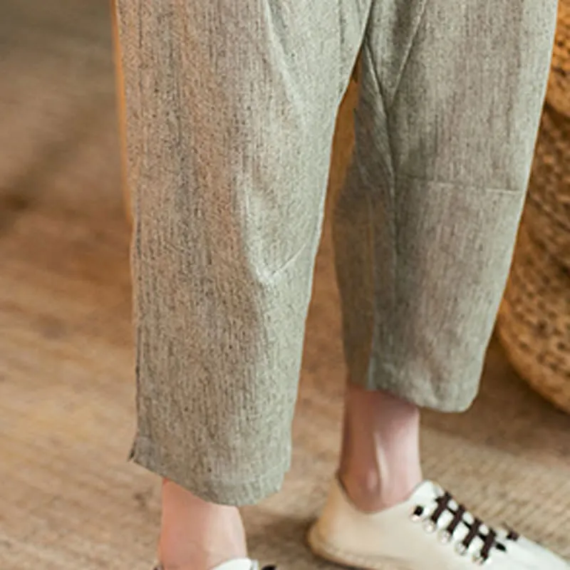 Drawstring Elastic Waist Pants