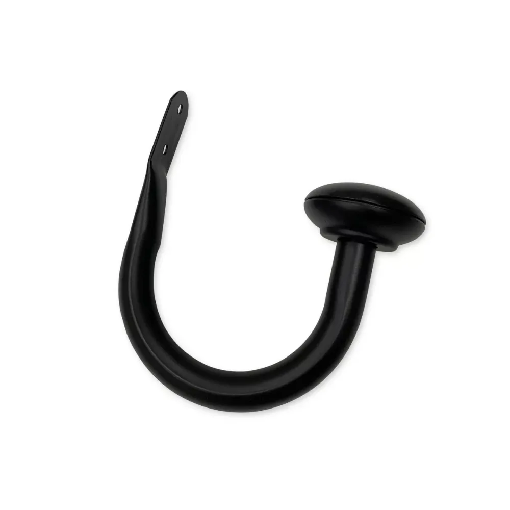 4-Piece Steel Curtain Holdback Set 5 x 6.5-Inch