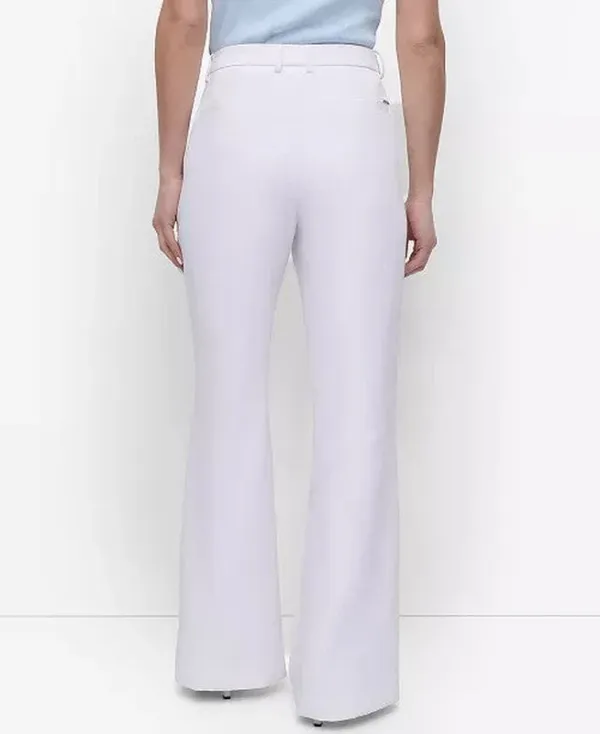 Belt Loop Pocket Flare Leg Pants