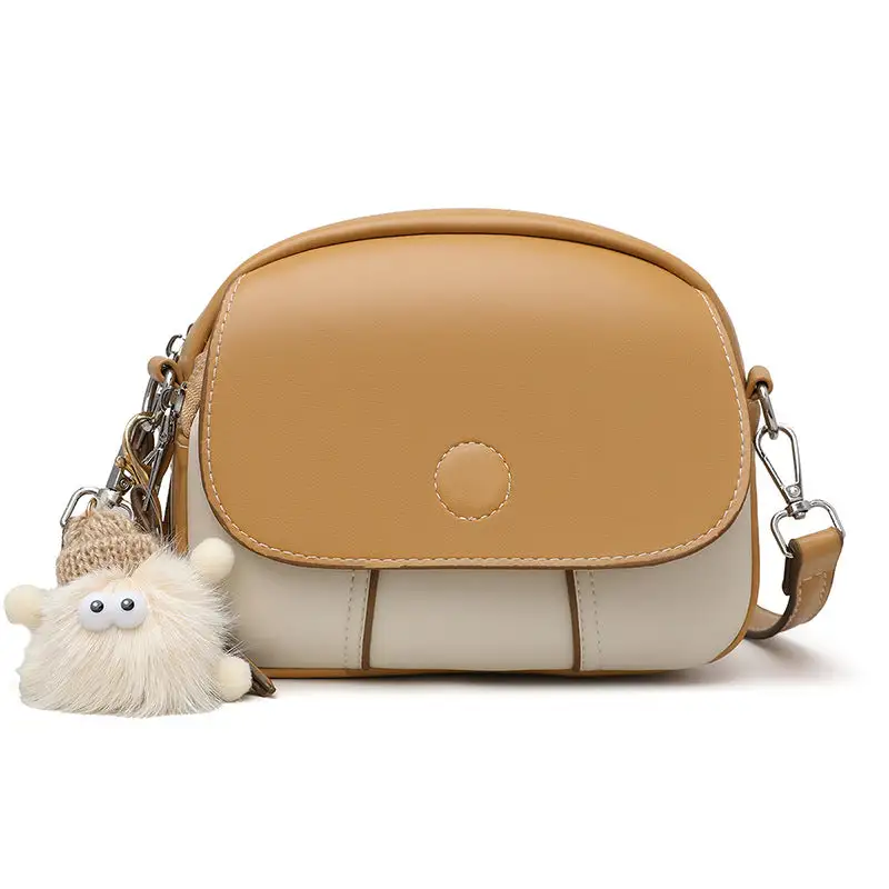 Structured Compact Round Crossbody Bag