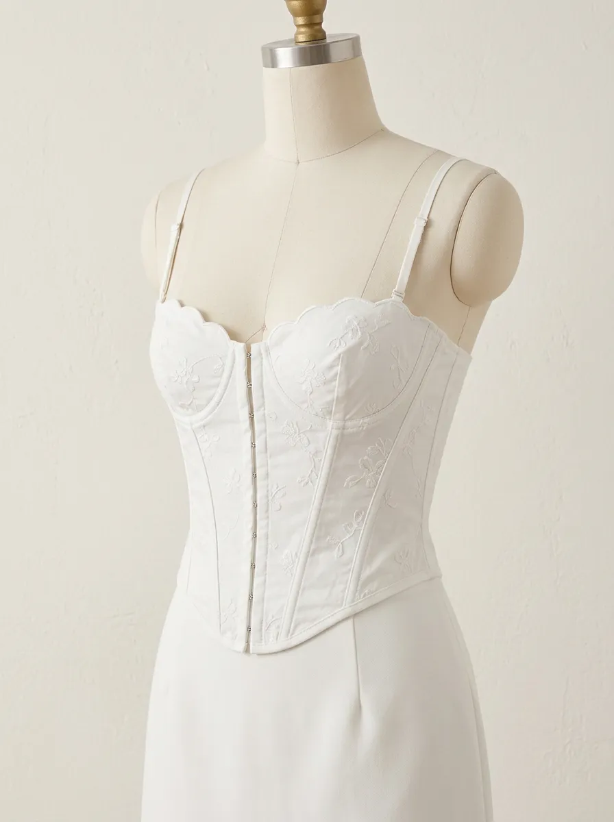 Gothic Floral Women's Corset Top