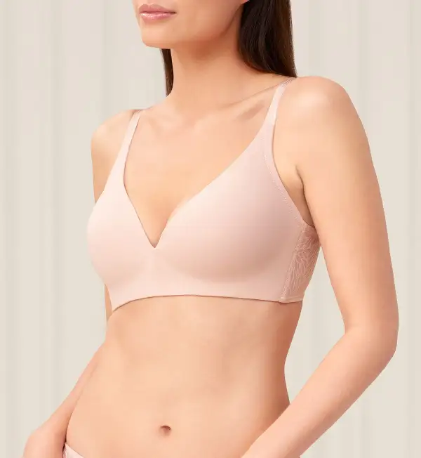 Women's Non-Wired Padded Lace Cooling T-Shirt Bra