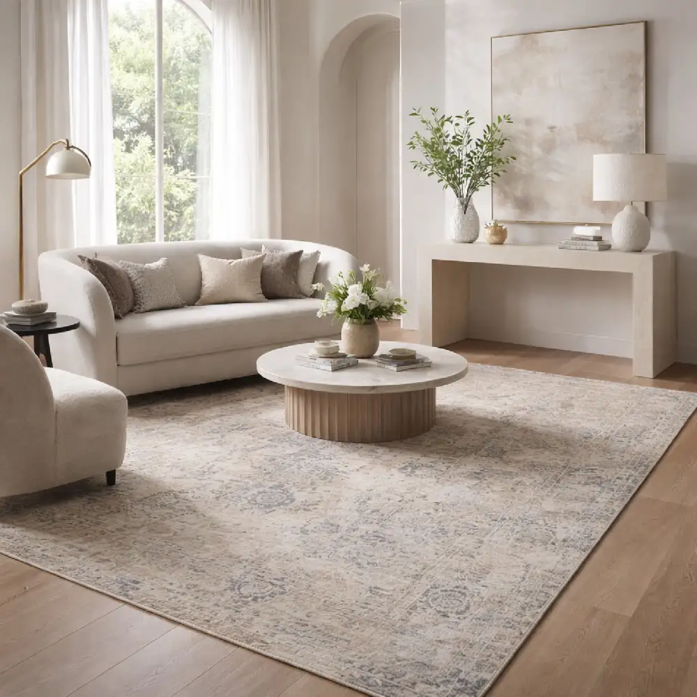 Handmade Viscose Round Carpet