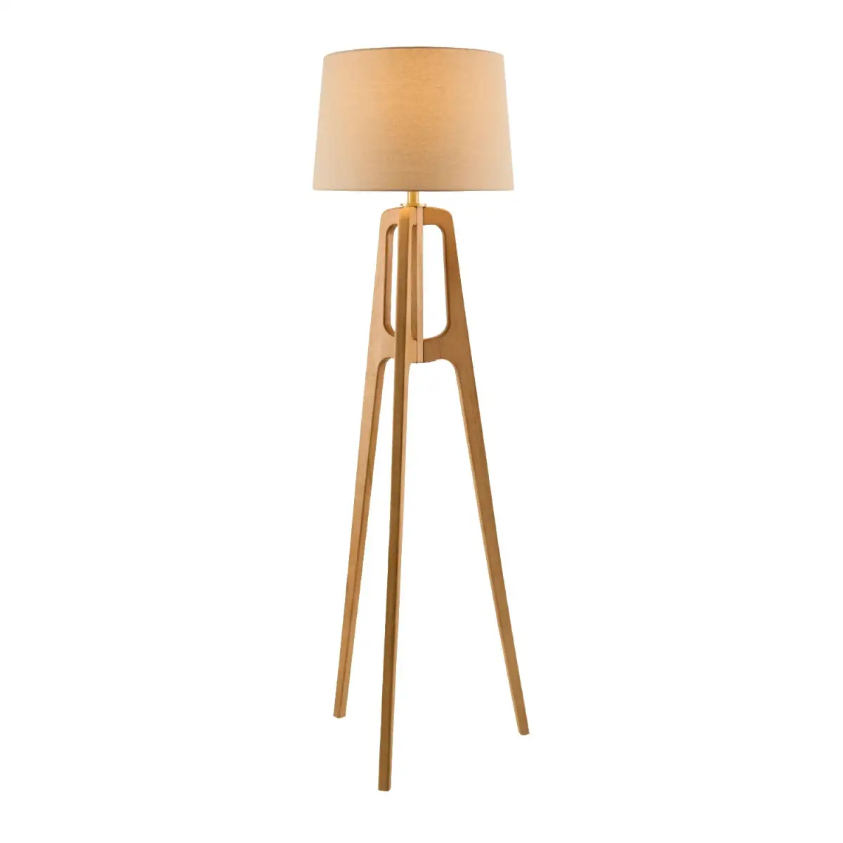 Rubberwood Floor Lamp