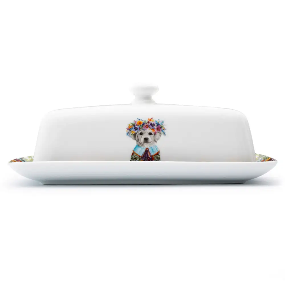 Butter Dish Puppy