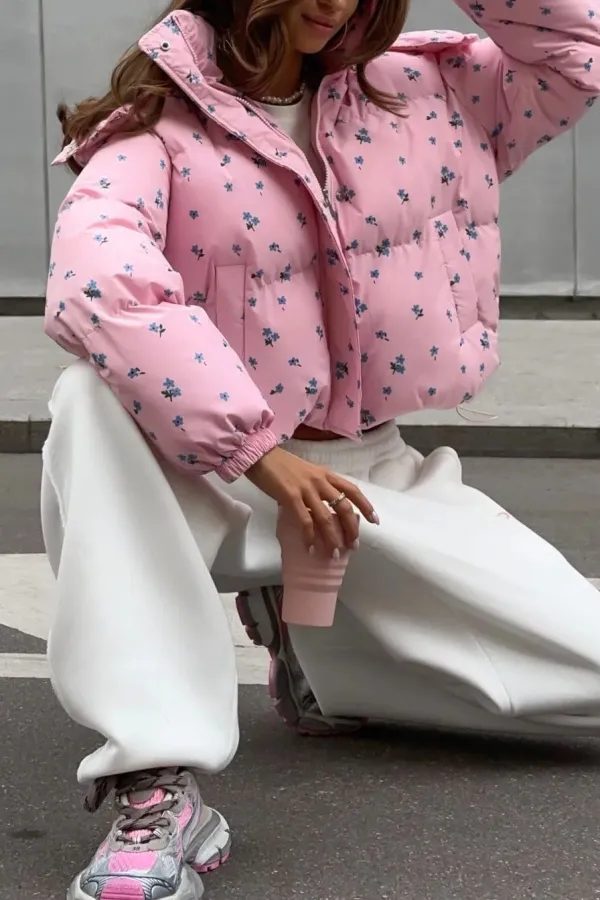 Floral Puffer Jacket