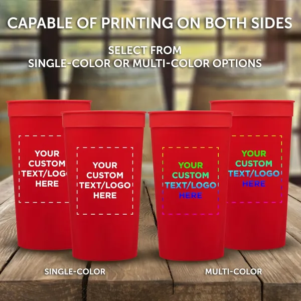 Custom Plastic Stadium Cups