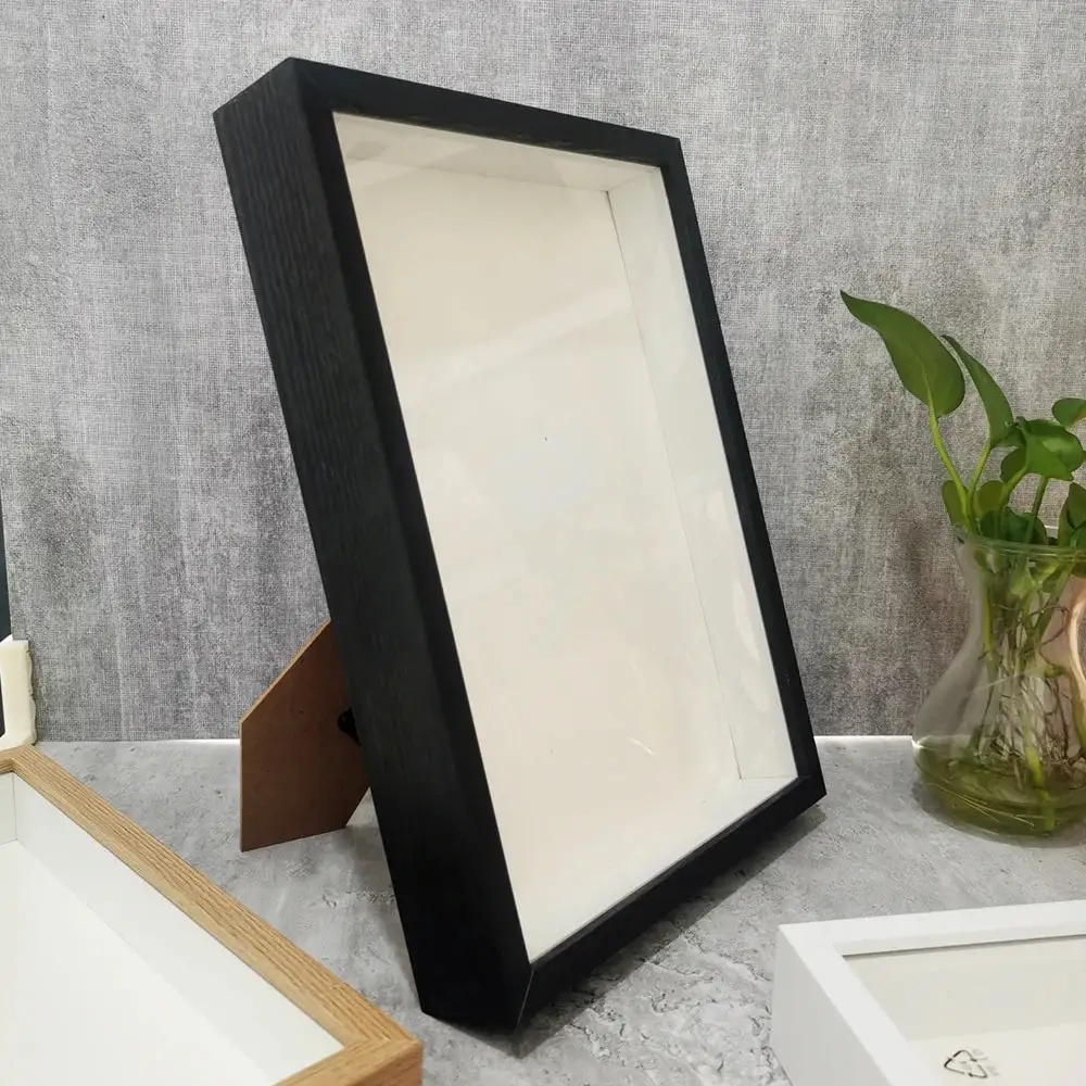 Wooden Glass Floral Decorative Wall Accent