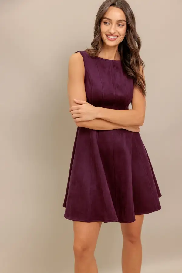 Streamlined Sleeveless Mini Dress