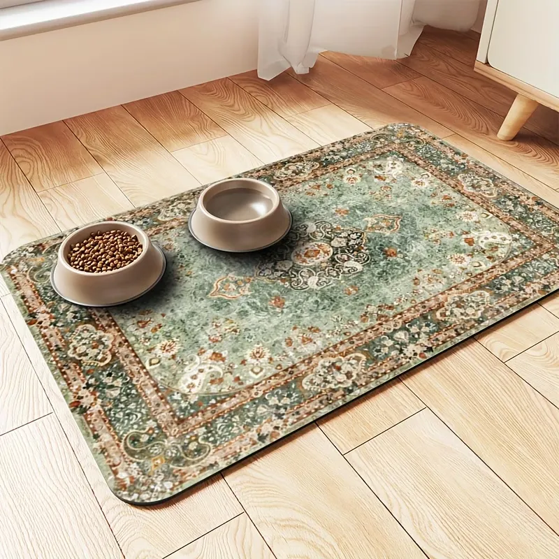 Vintage Pattern Pet Feeding Mat