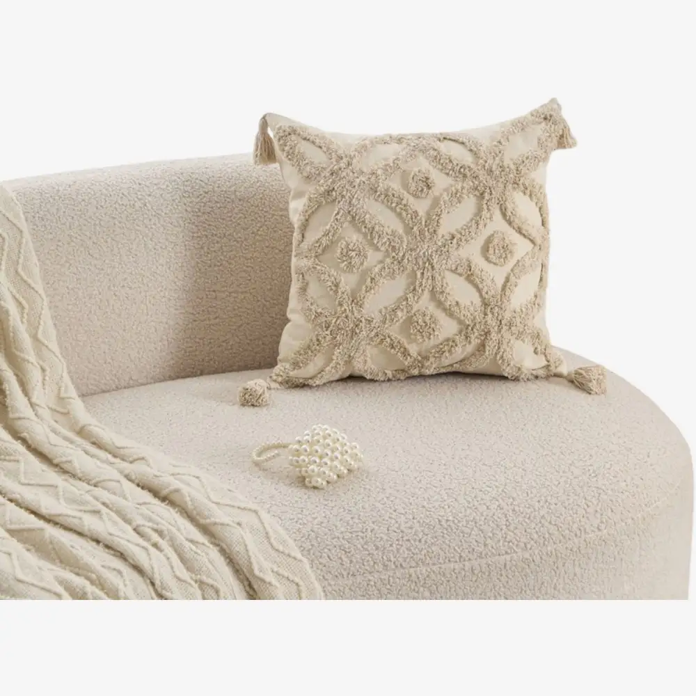 Refined Cotton-Canvas Decorative Throw Pillow