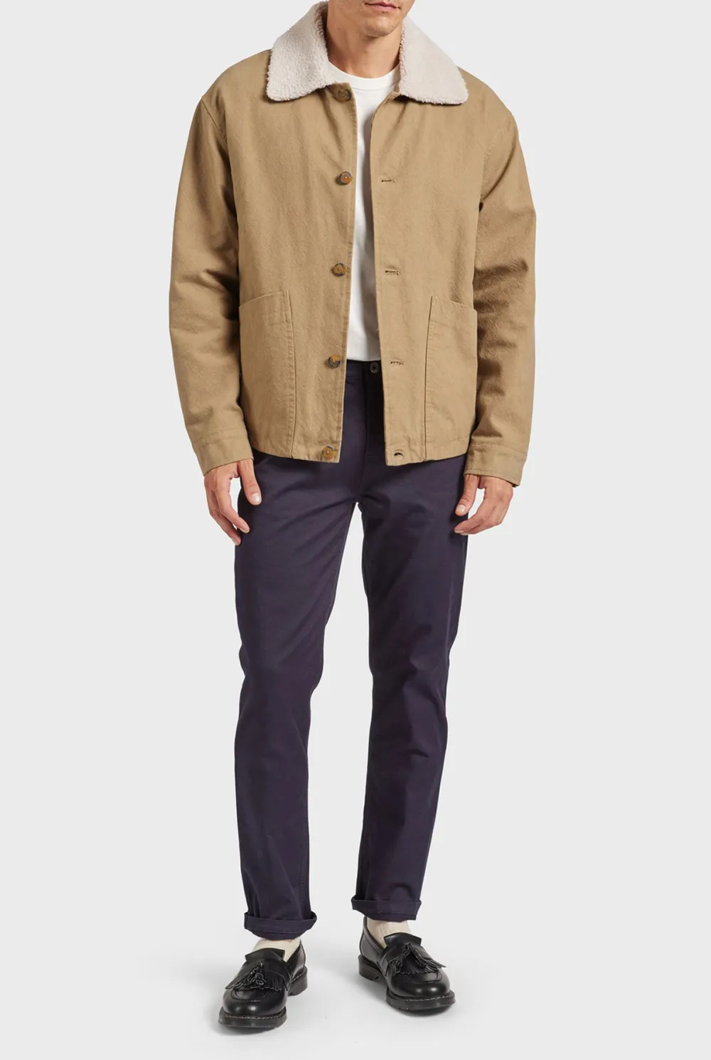 Sherpa Collar Corduroy Casual Work Jacket