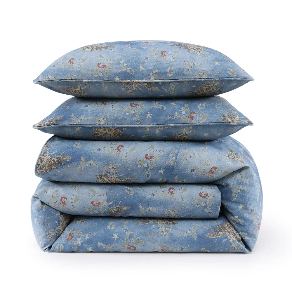 Patchwork Denim Duvet Cover Set