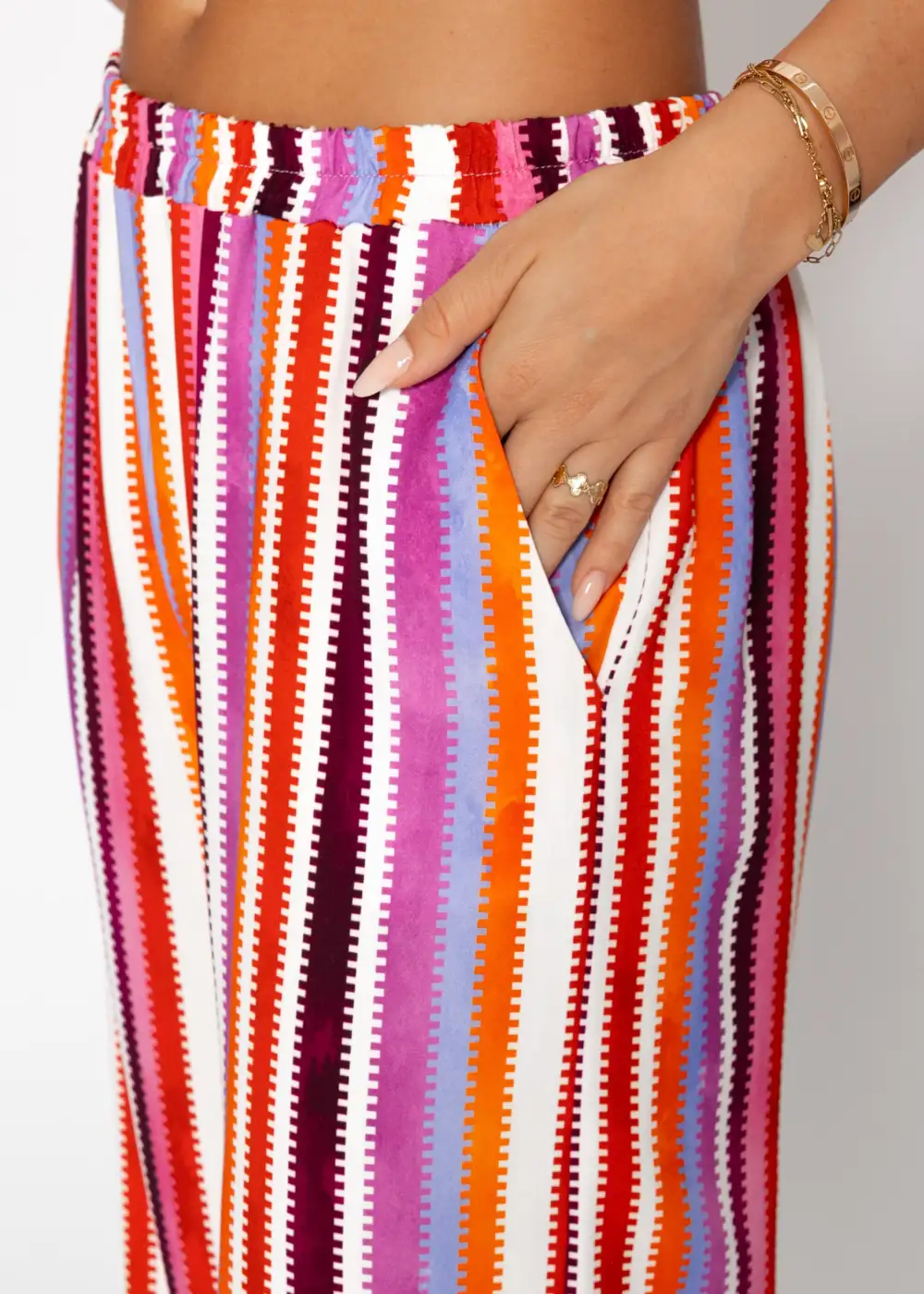 Pink Wide Leg Pants