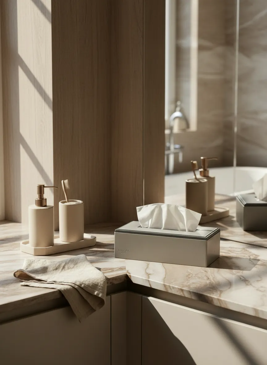 Naples Grey Tissue Box