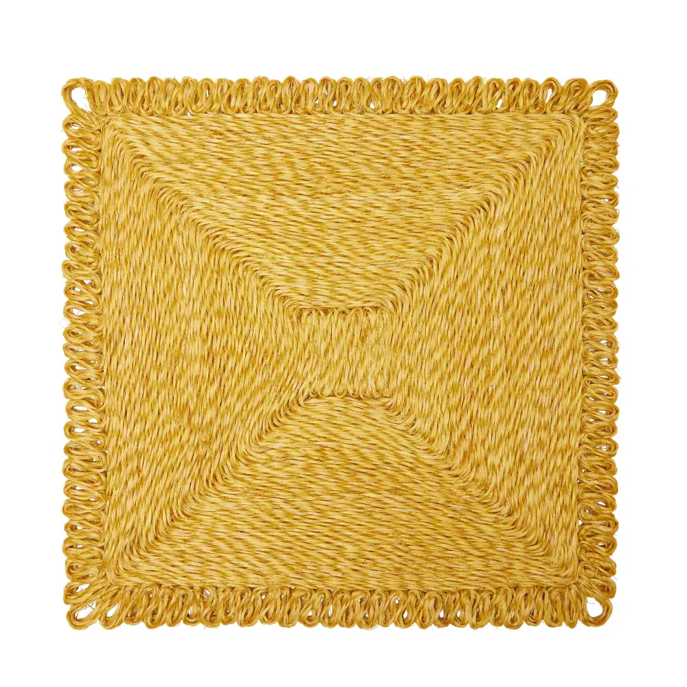 Woven Square Abaca Placemat Set