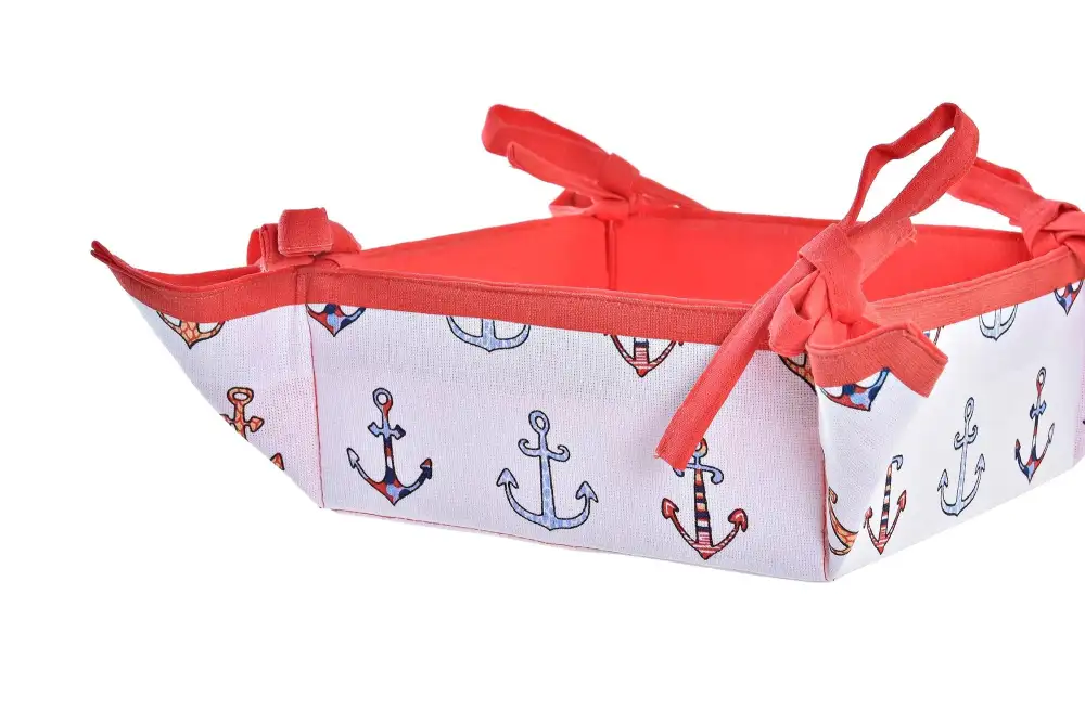 Nautical Cotton Napkin Basket