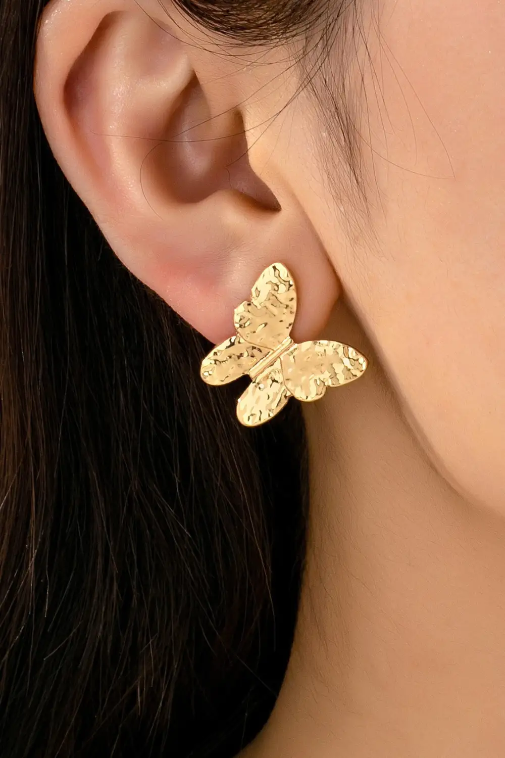 Textured Butterfly Stud arrings