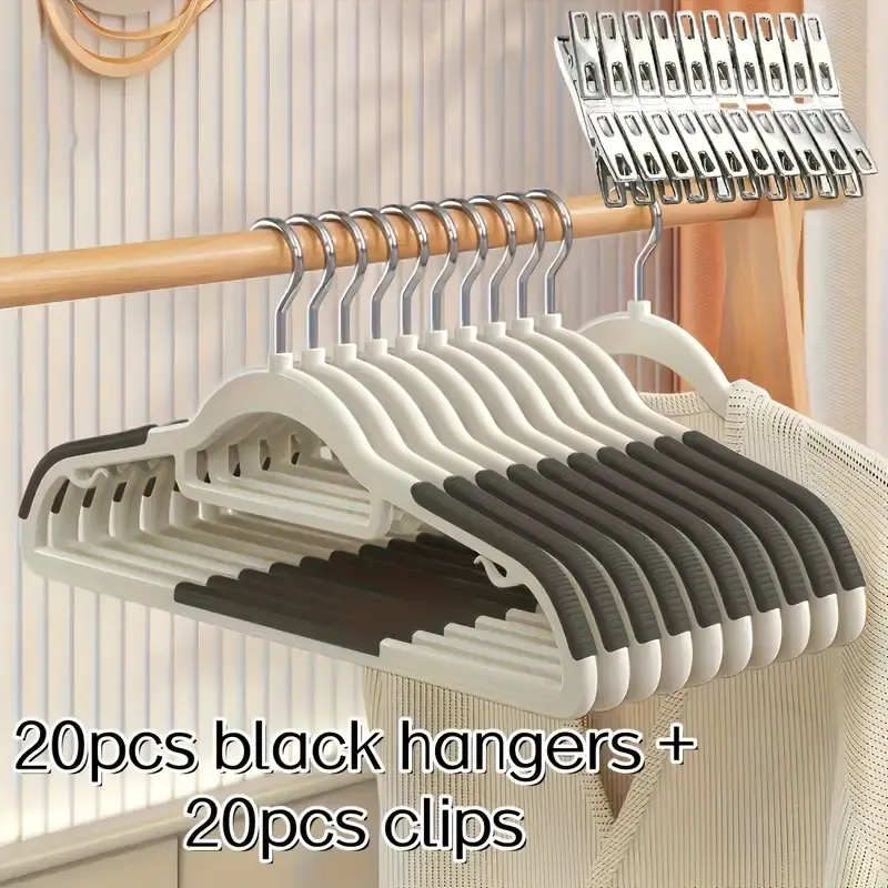 40pcs Set Non-slip Plastic Hangers