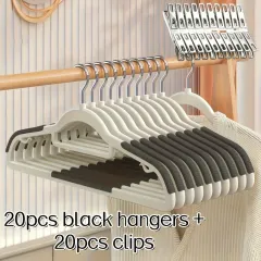 40pcs Set Non-slip Plastic Hangers