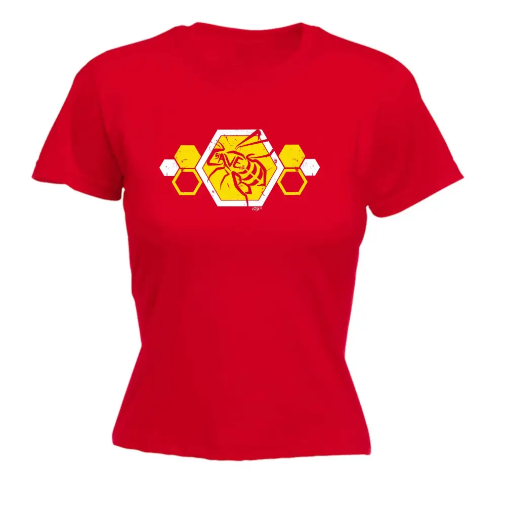 Save Bees Graphic Fitted Tee