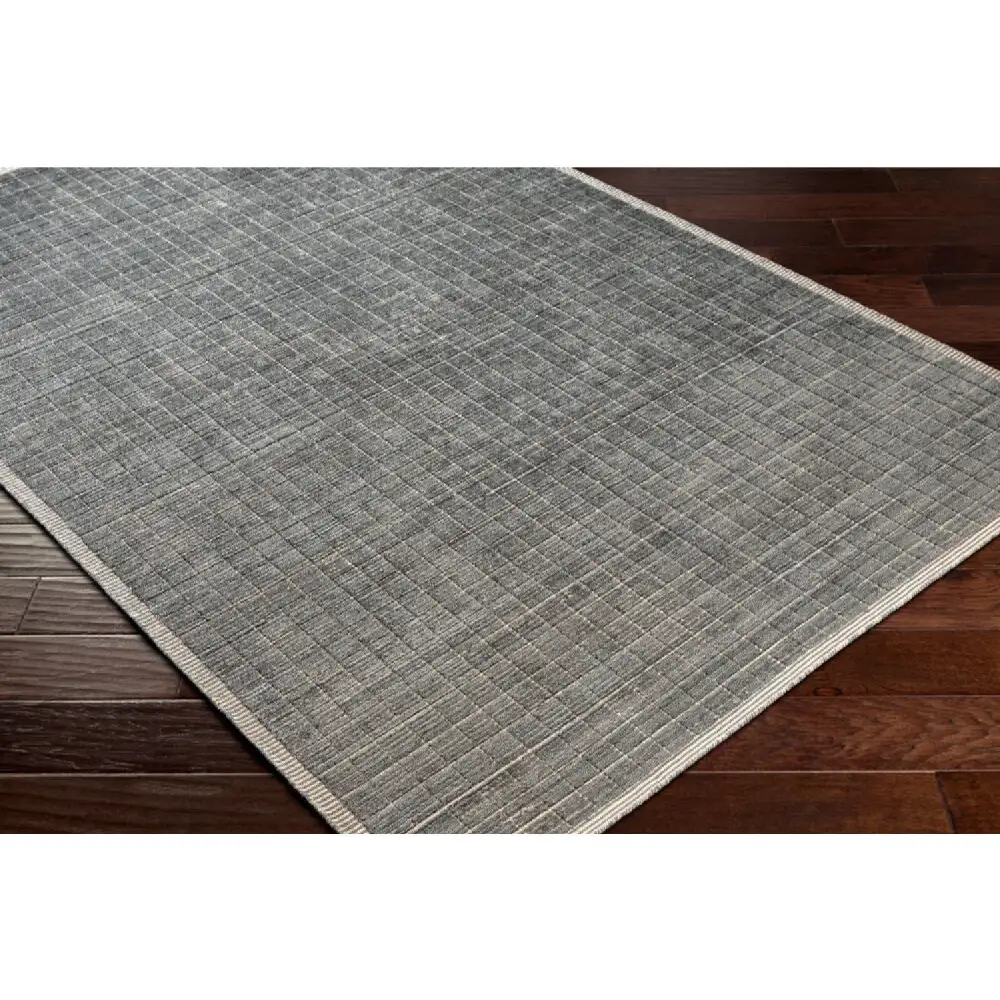 Hand-Loomed Square Pattern Carpet