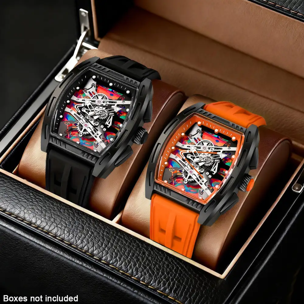 Barrel-Shaped Classic Men's Watch