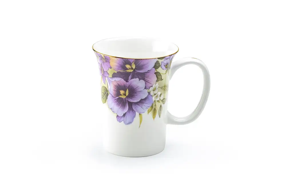 Pansy Bone China Mug
