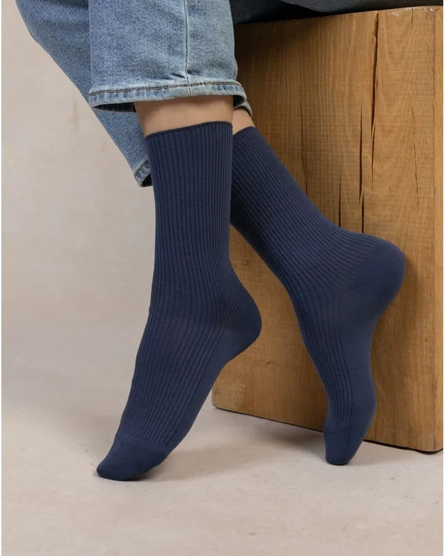 Cotton Ribbed Socks
