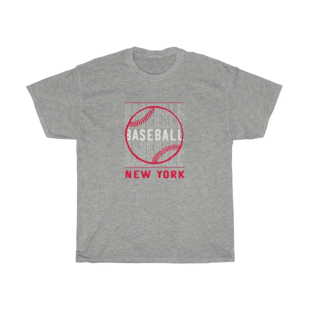 Baseball New York with Red Baseball Graphic T-Shirt