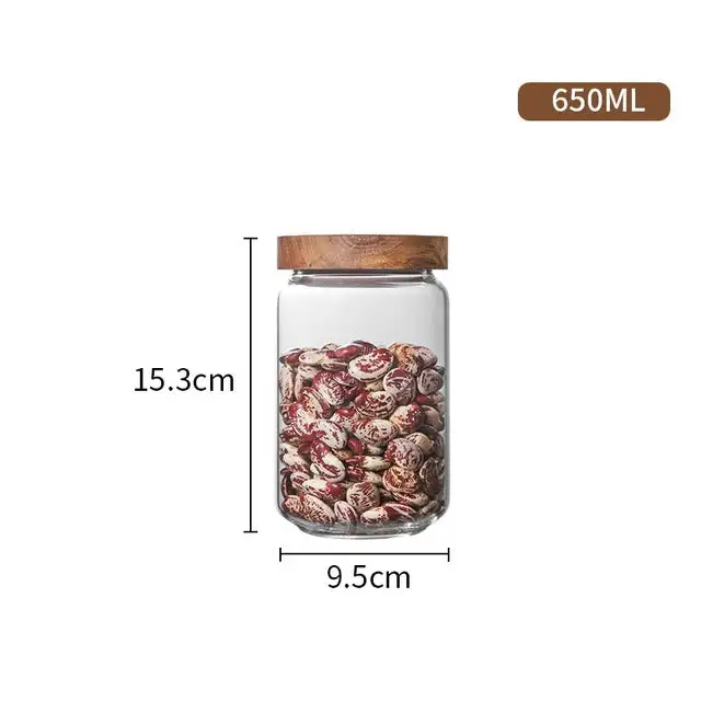 Wooden Glass Spice Home Storage Rack