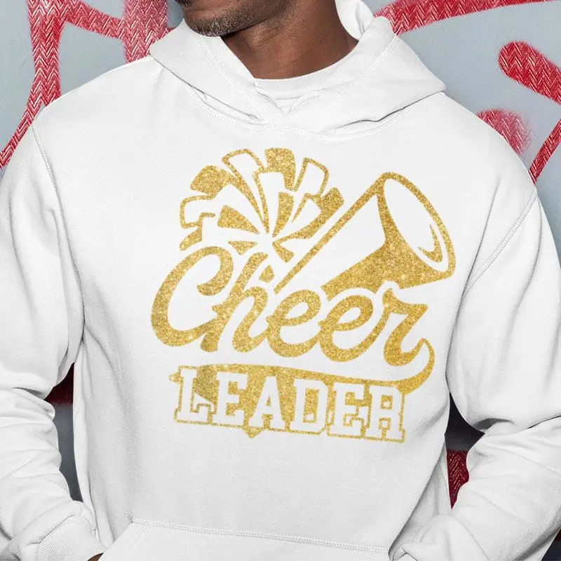 Cheer Leader Era Youth Cheerleader Cheerleading Black Gold Hoodie