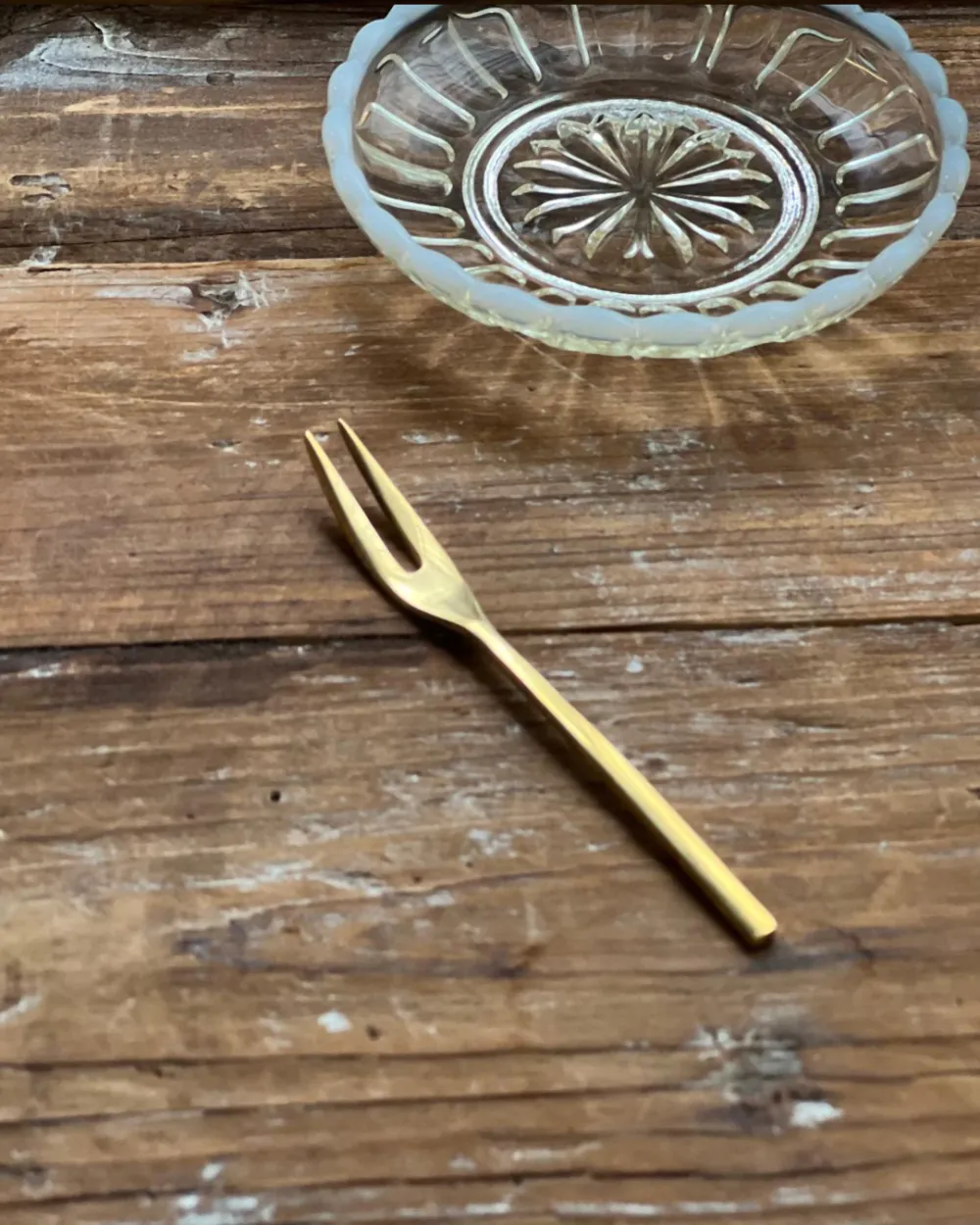 Brass Petite Fruit Fork