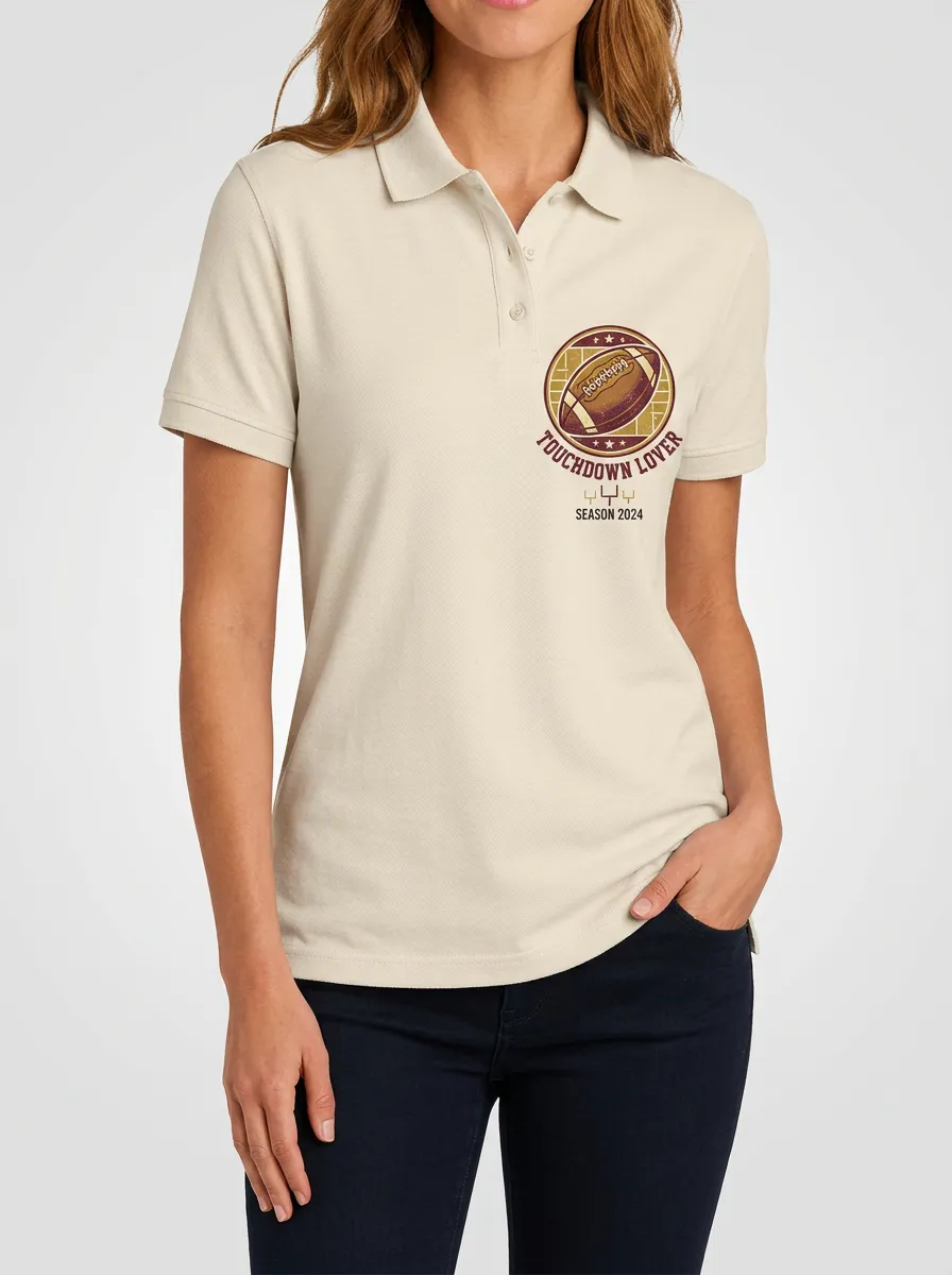 Football Inspired Casual Polo Shirt
