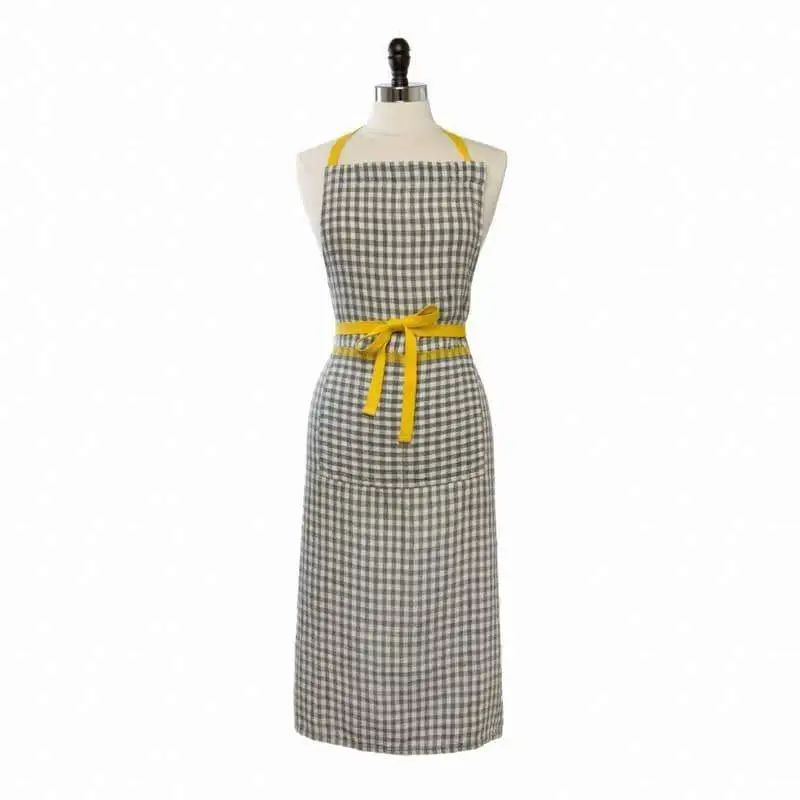 Two-Tone Gingham Apron