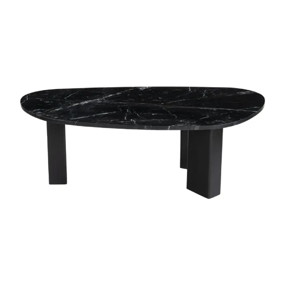 Organic-Shaped Marble Coffee Table