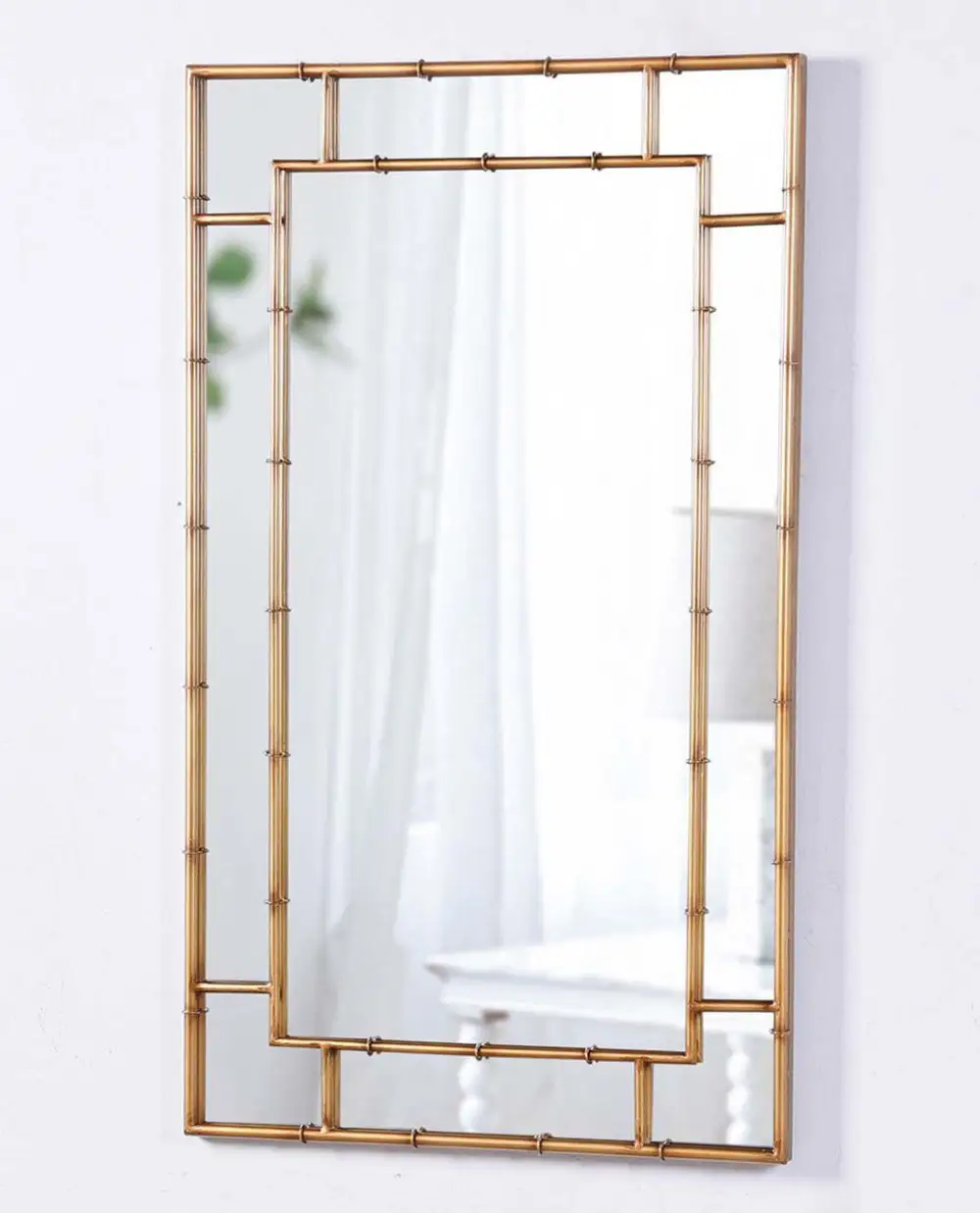 Bamboo Accent Wall Mirror