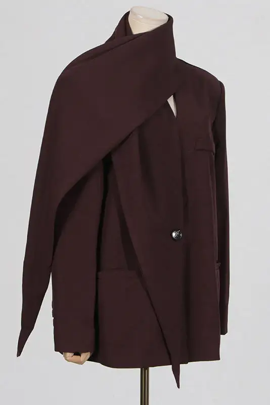 Loose Shawl Collar Chic Blazer
