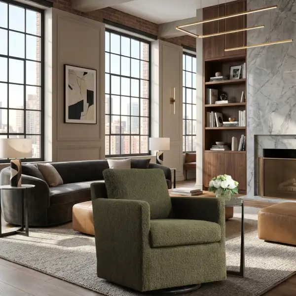 Upholstered Swivel/Glider Armchair