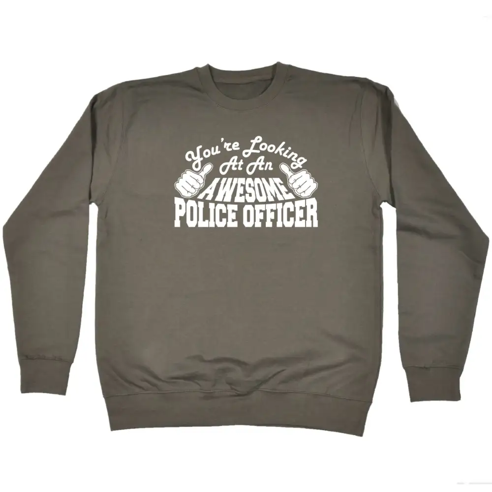 Police Officer Graphic Sweatshirt