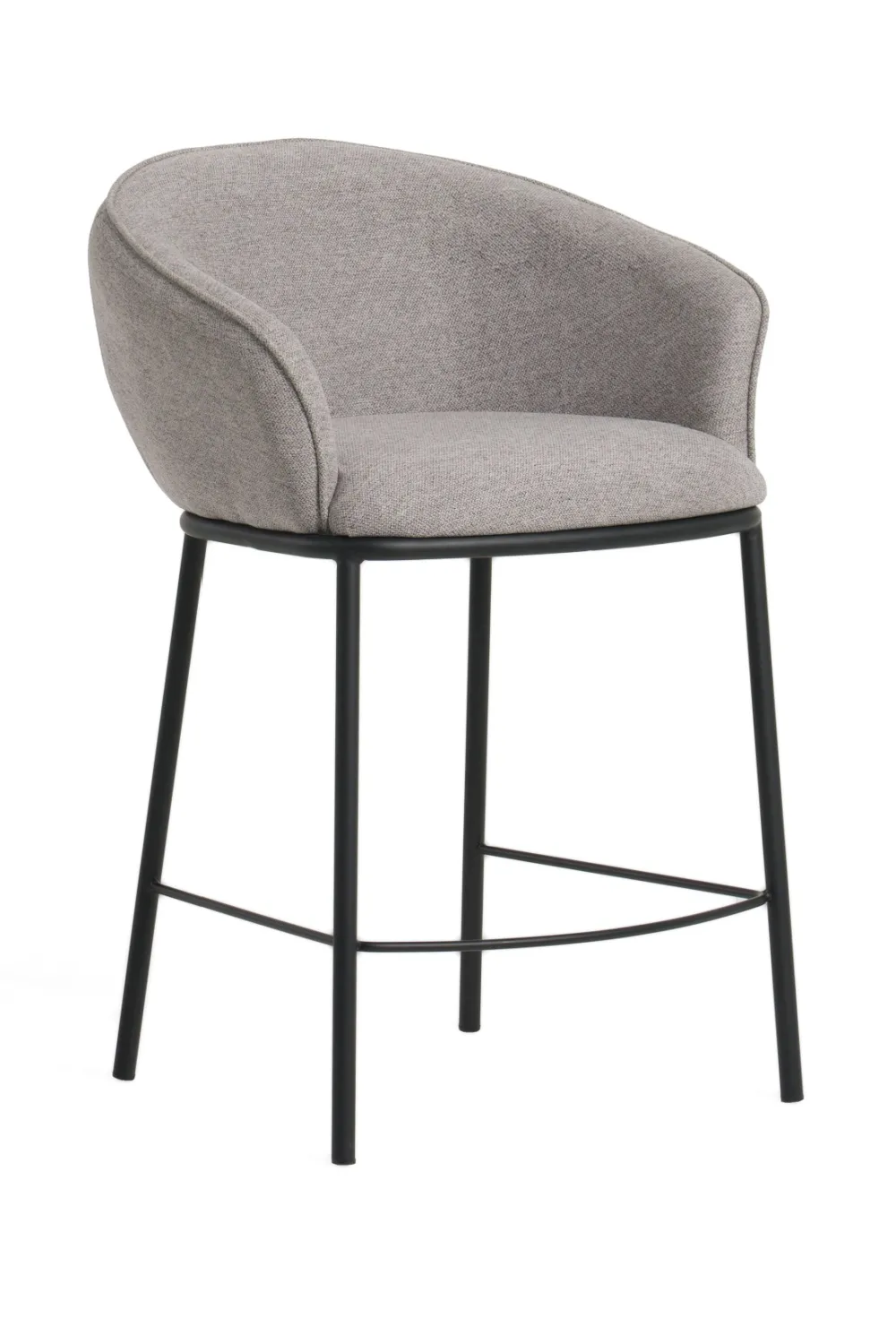 Textured Curved Counter Stool