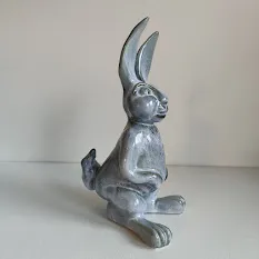 Cast Porcelain Rabbit Ornament