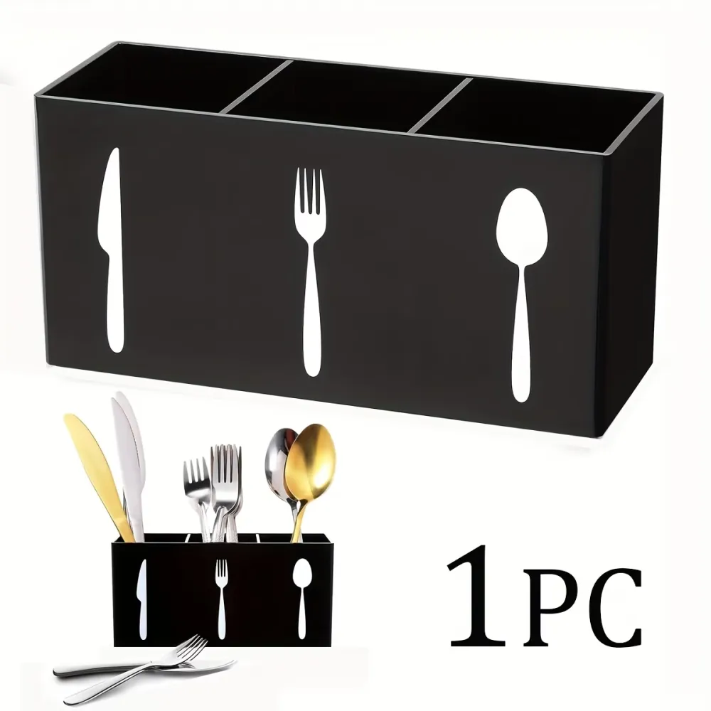 3-Compartment Cutlery Organizer